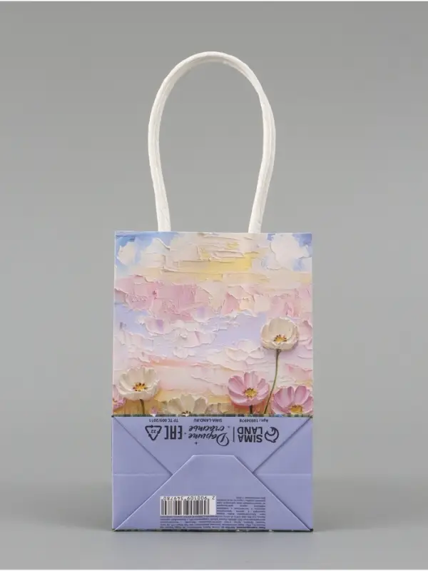 Пакет подарочный &laquo;Нежные цветы&raquo;,10 х 15 х 6 см