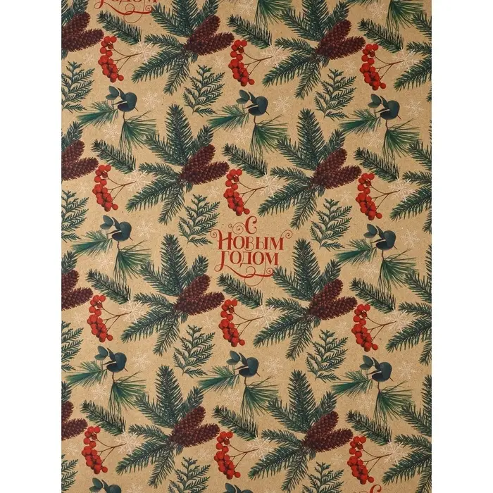 Набор упаковочной бумаги &laquo;Зимние истории&raquo;,4 листа, 70 &times; 100 см