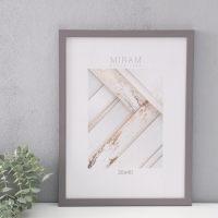 Фоторамка пластик "МИРАМ" 30х40 см, т.серый