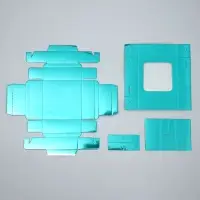 Коробка для конфет, кондитерская упаковка, 4 ячейки, &laquo;Голубая&raquo;, 10.5&times;10.5&times;3.5 см