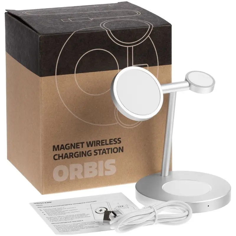 Зарядная станция Orbis, серебристая Зарядная станция Orbis, серебристая