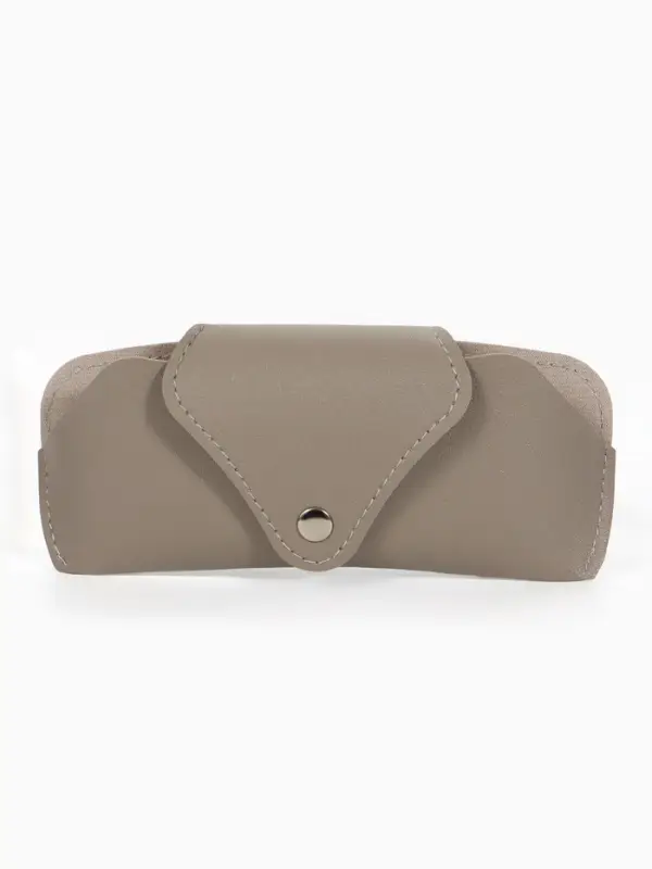 Футляр для очков, на кнопке, 16&times;3&times;6.3 см, серый