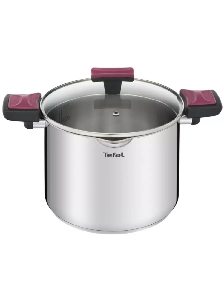 Высокая кастрюля с крышкой Cook&Clip 22 см, 6,1 л