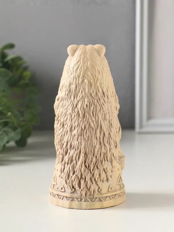 Фигурка гипс &laquo;Берегиня Шаманка медведица&raquo;, 13.5&times;6 см, слоновая кость