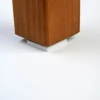 Накладка мебельная квадратная ТУНДРА, размер 25×25 мм, 18 шт., полимерная, белая