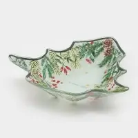 Блюдо сервировочное ёлочка "Еловые ветки" 17,7х18,5х3,5 см