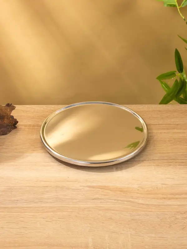 Тортовница со стеклянной крышкой 20,5х20,5х16 см, нерж. сталь