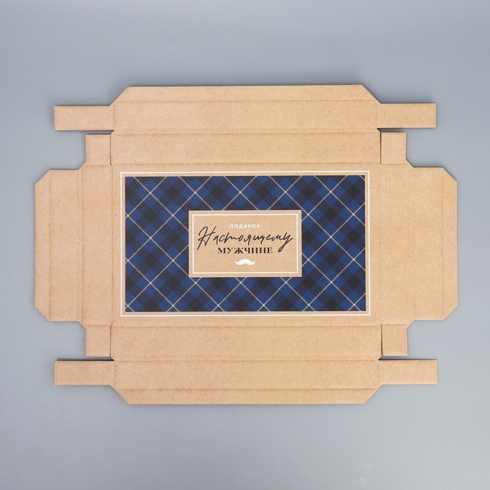 Коробка подарочная складная, упаковка, «Настоящему мужчине», 25.5 х 15 х 4 см Коробка подарочная складная, упаковка, «Настоящему мужчине», 25.5 х 15 х 4 см