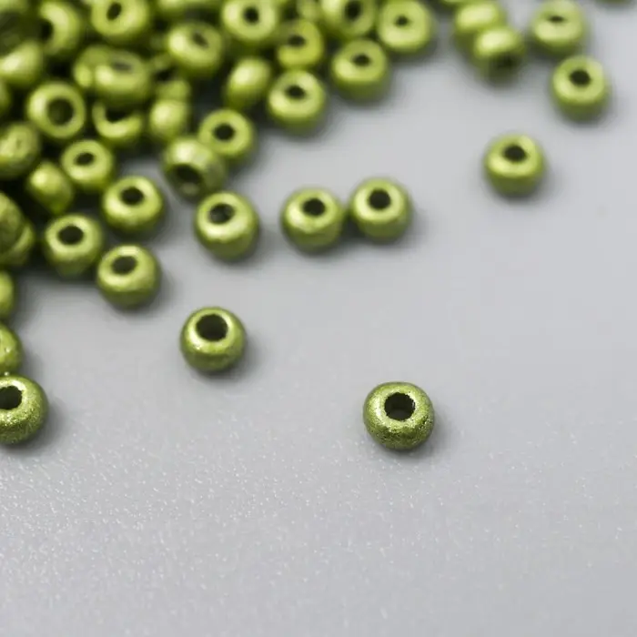 Бисер стекло 11/0  Бисер стекло 11/0 "Металлик. Яблоко" 10 гр