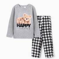 Пижама новогодняя детская KAFTAN Happy together размер 28 (86-92 см)