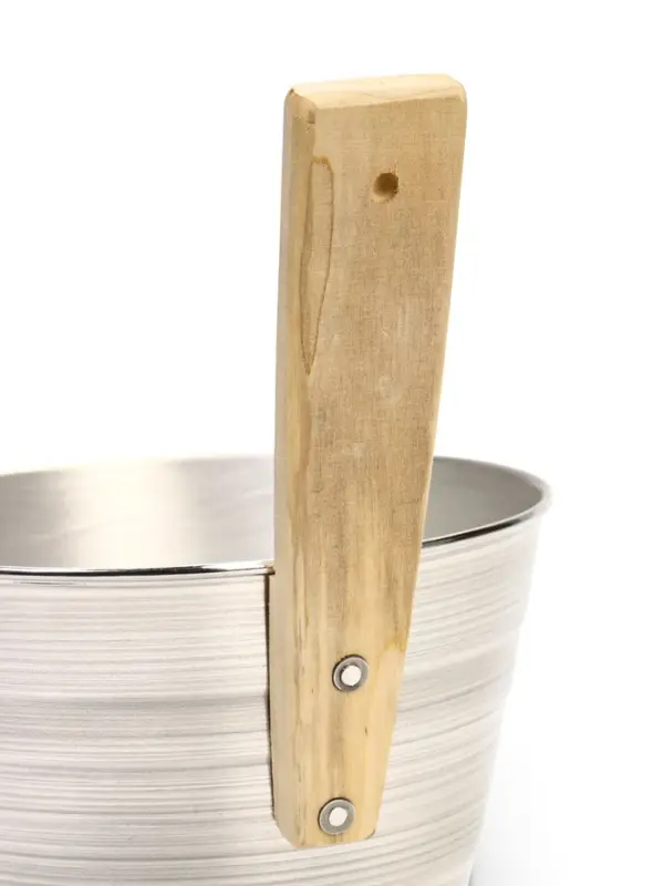 Ушат для бани и сауны, 3 л, алюминий, с деревянной ручкой