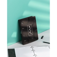 Ежедневник недатированный на кольцах Attache, 136л., 80г/м3, Blacky