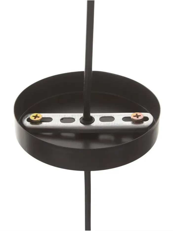 Светильник потолочный BayerLux &laquo;Манчестер&raquo; (Узор), 1&times;40 Вт, Е27, черный, 12.5&times;12.5&times;24+100 см