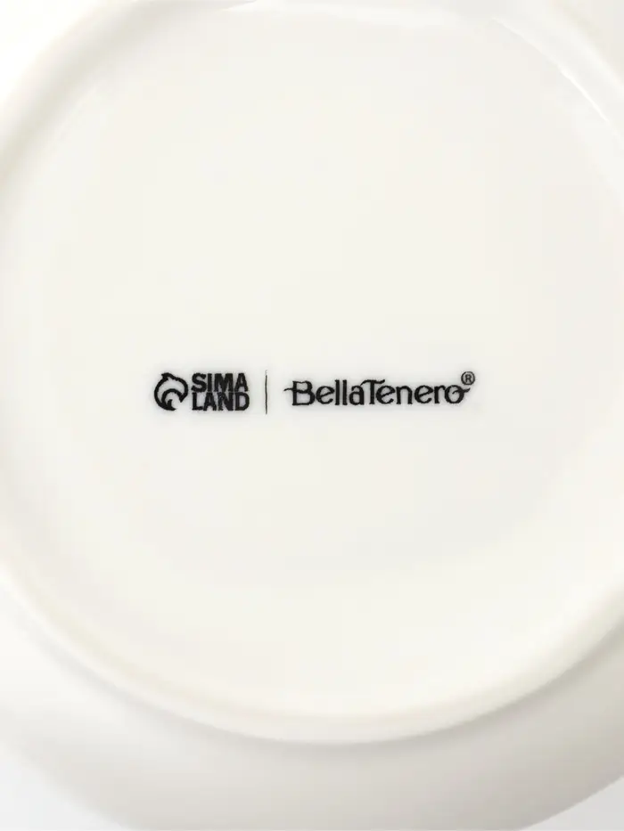 Набор для специй BellaTenero &laquo;Кракле&raquo;, солонка 100 мл, перечница 100 мл, сахарница с ложкой 350 мл, на бамбуковой подставке, фарфор, белый