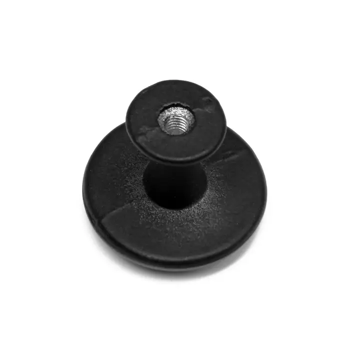 Ручка-кнопка ТУНДРА РК118BL, d=30 мм, черная Ручка-кнопка ТУНДРА РК118BL, d=30 мм, черная