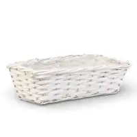 Корзина плетеная (ива)  37 х 15 х 10/30  см белый