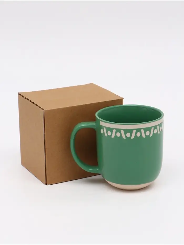 Кружка чайная керамическая &laquo;Орнамент&raquo;, 400 мл, ручная работа