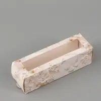 Коробка подарочная с окном &laquo;С любовью&raquo;, 18&times;5.5&times;5.5 см, самосборная