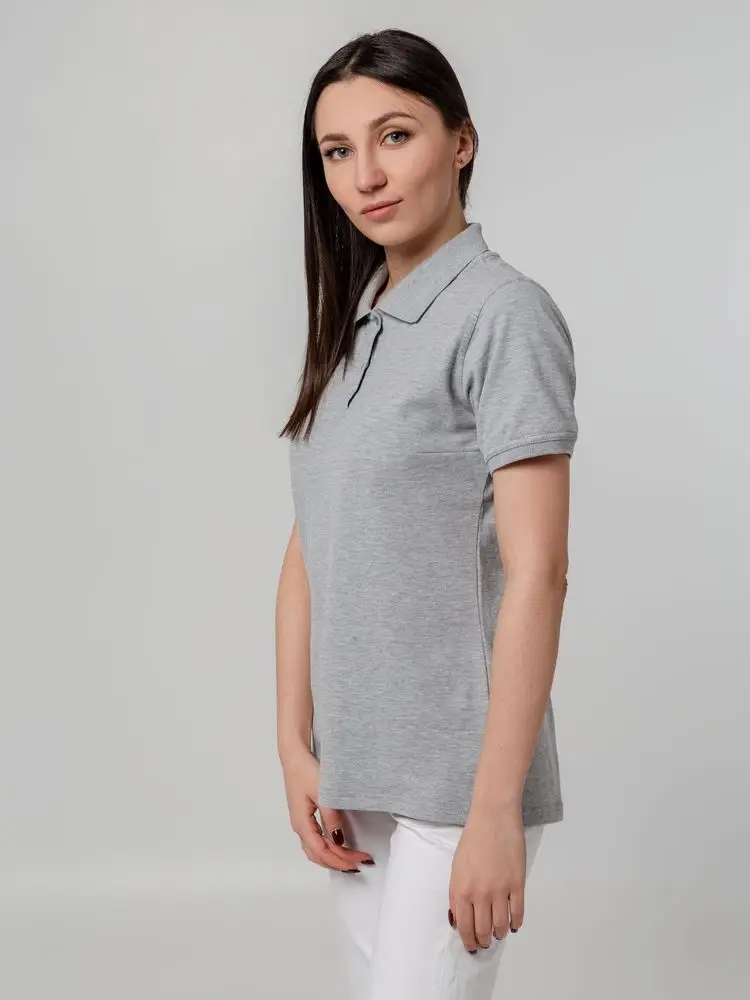 Рубашка поло женская Virma Stretch Lady, серый меланж, размер XL