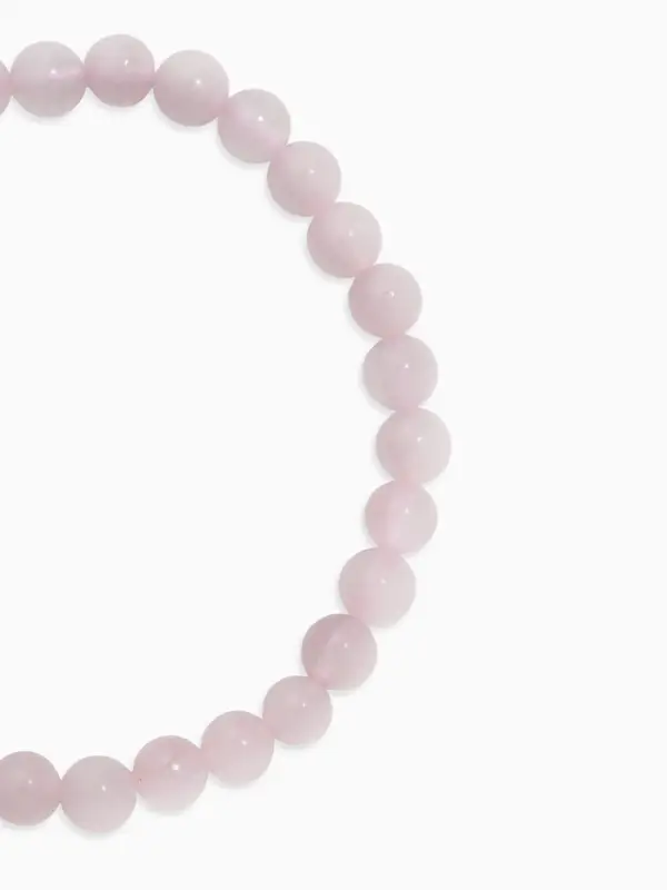 Набор браслетов из бусин &laquo;Кварц розовый и Аквамарин&raquo;, 2 шт. шар №6