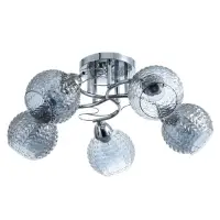 Светильник потолочный BayerLux &laquo;Эрион&raquo;, люстра 5хЕ27, 40 Вт, хром, 56&times;56&times;22 см