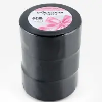 Набор лент атласных (3шт) 40мм*25&plusmn;1ярд(23м&plusmn;1м) №39 чёрный ВБ АУ