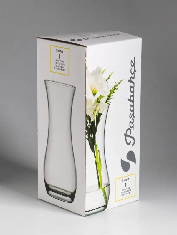 Ваза &laquo;Полли&raquo;, дымка, волна, h=26 см, стекло