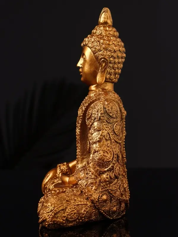 Фигурка гипс &laquo;Будда большой&raquo;, 17&times;13 см, бронза