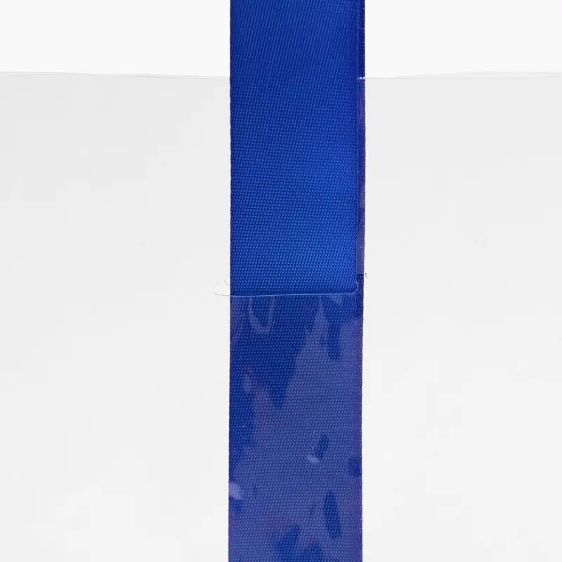 Шопер Clear Fest, ver.2, прозрачный с синими ручками