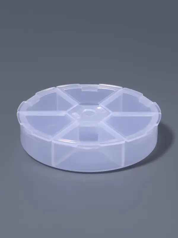 Органайзер для хранения мелочей, 6 ячеек, d=8×1.8 см, прозрачный