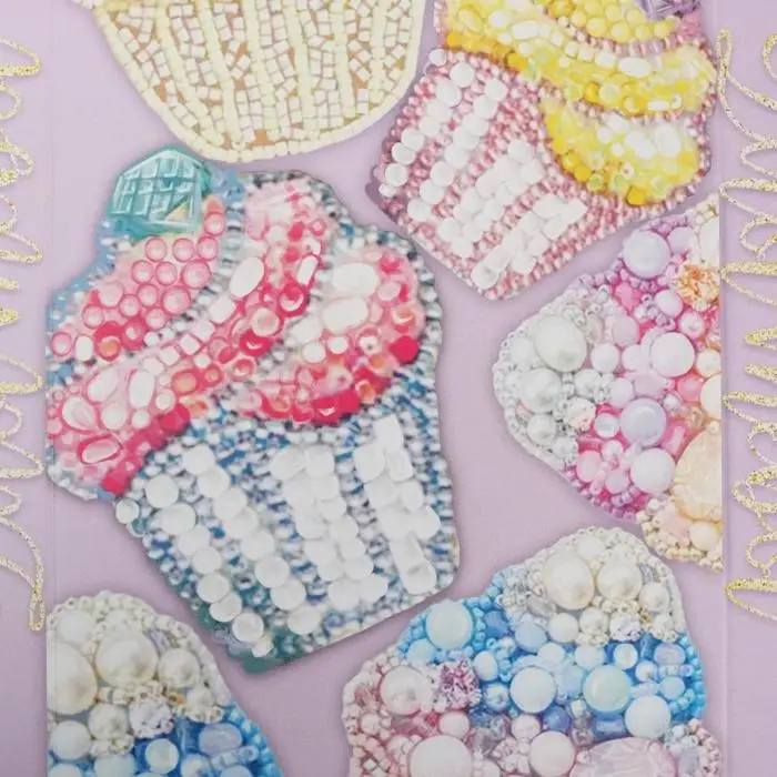 Коробка для печенья, кондитерская упаковка с PVC крышкой, &laquo;Яркие сладости&raquo;, 21 х 10.5 х 3 см