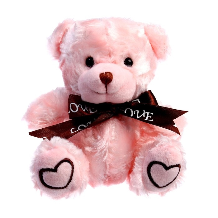 Мягкая игрушка «Мишка», 15 см, цвет розовый Мягкая игрушка «Мишка», 15 см, цвет розовый