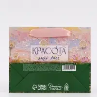Пакет подарочный &laquo;Красота &mdash; это ты&raquo;, 15&times;12&times;5.5 см