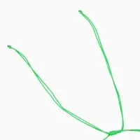 Браслет на ногу, анклет, длина 20 см, белый, зелёный Браслет на ногу, анклет, длина 20 см, белый, зелёный