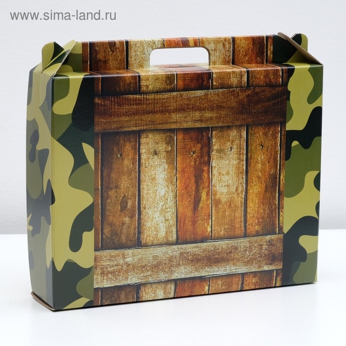 Коробка универсальная с ручкой, полноцвет, 34,5 х 8 х 27 см Коробка универсальная с ручкой, полноцвет, 34,5 х 8 х 27 см