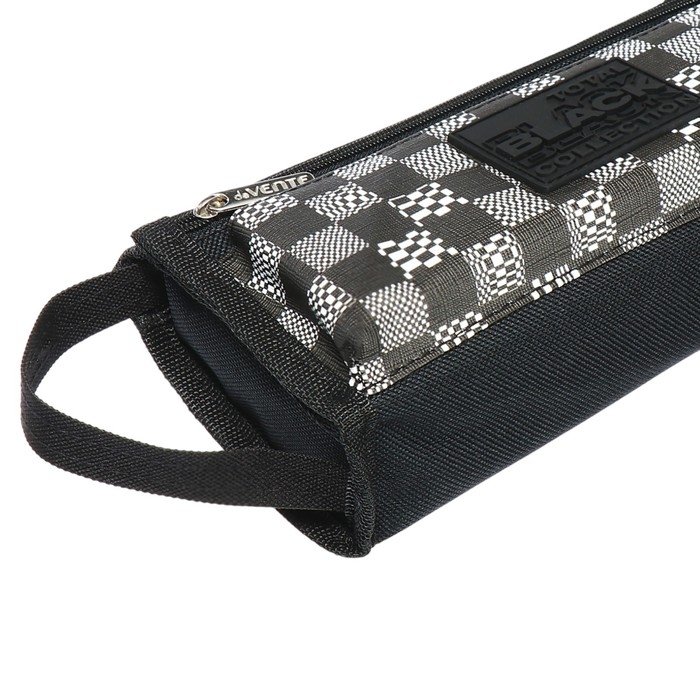 Пенал мягкий, 1 отделение, 100 х 210 х 75 мм, объёмный, deVENTE deVENTE TOTAL BLACK, с ручкой Пенал мягкий, 1 отделение, 100 х 210 х 75 мм, объёмный, deVENTE deVENTE TOTAL BLACK, с ручкой