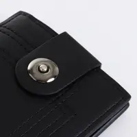 Портмоне мужское на магните, чёрное