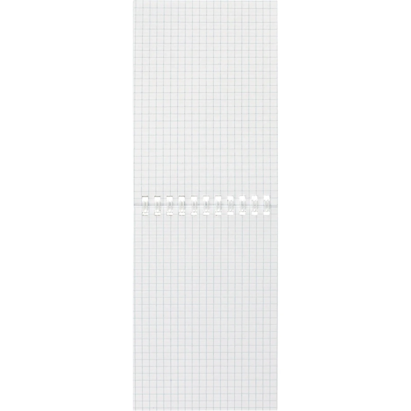 Блокнот А6 108x146,40л,гребень, картон,клетка, синяя