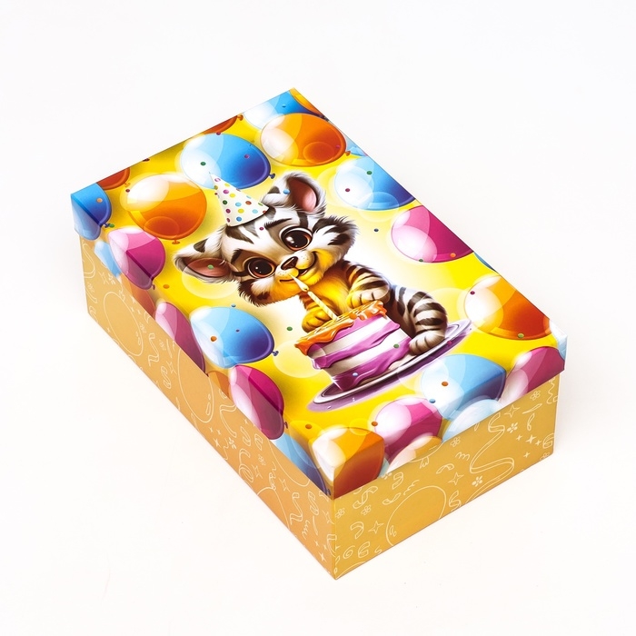 Коробка прямоугольная Коробка прямоугольная "Милый тигренок", 27 × 17 × 11 см