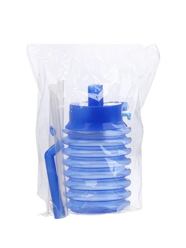 Помпа для воды, механическая, прозрачная, под бутыль от 11 до 19 л, голубая