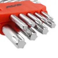 Набор ключей торцевых изогнутых коротких TORX 9 предметов (T10-T50) AVS TXS-9