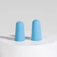 Беруши, 2.5&times;1 см, набор - 10 пар, в футляре, голубые