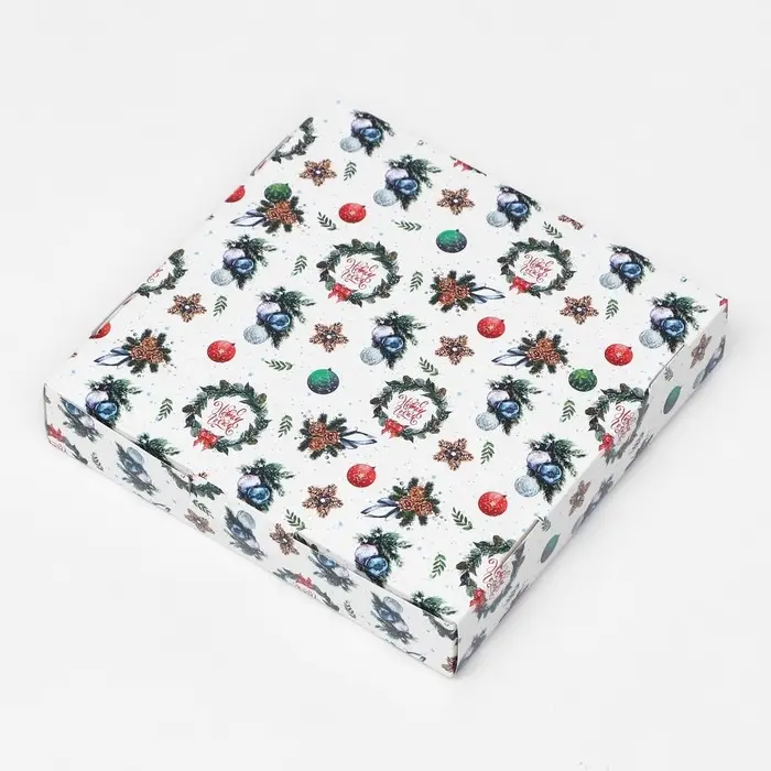 Коробка самосборная «Праздничный гость», 16×16×3 см