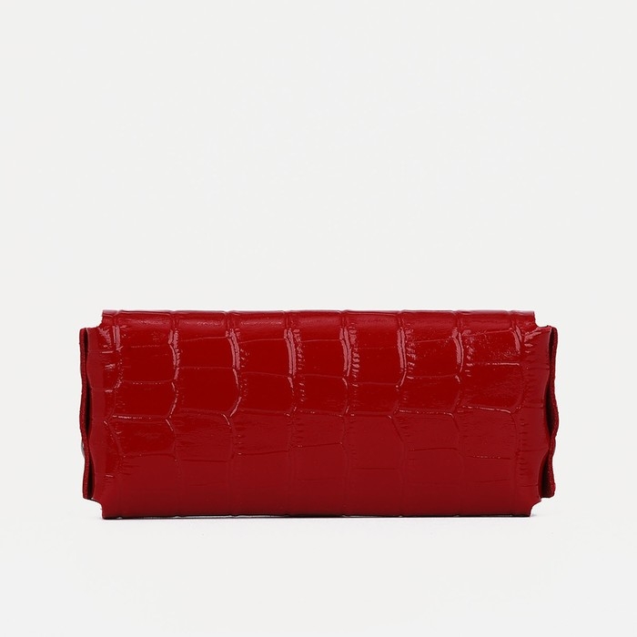 Ключница на кнопке TEXTURA, длина 15 см, металлическое кольцо, цвет красный Ключница на кнопке TEXTURA, длина 15 см, металлическое кольцо, цвет красный