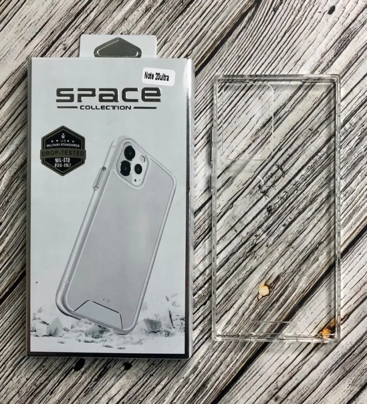 Чехол SPACE Samsung Note 20 Ultra противоударный прозрачный