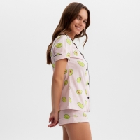 Пижама женская (рубашка и шорты) KAFTAN Avocado р. 40-42, розовый