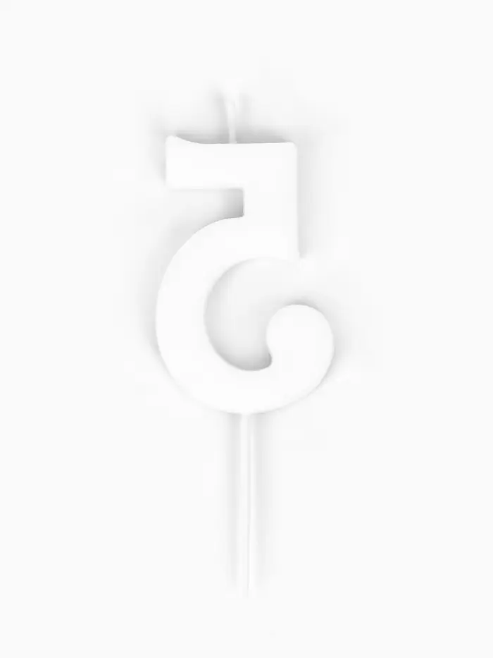 Свеча для торта "Лего" цифра 5