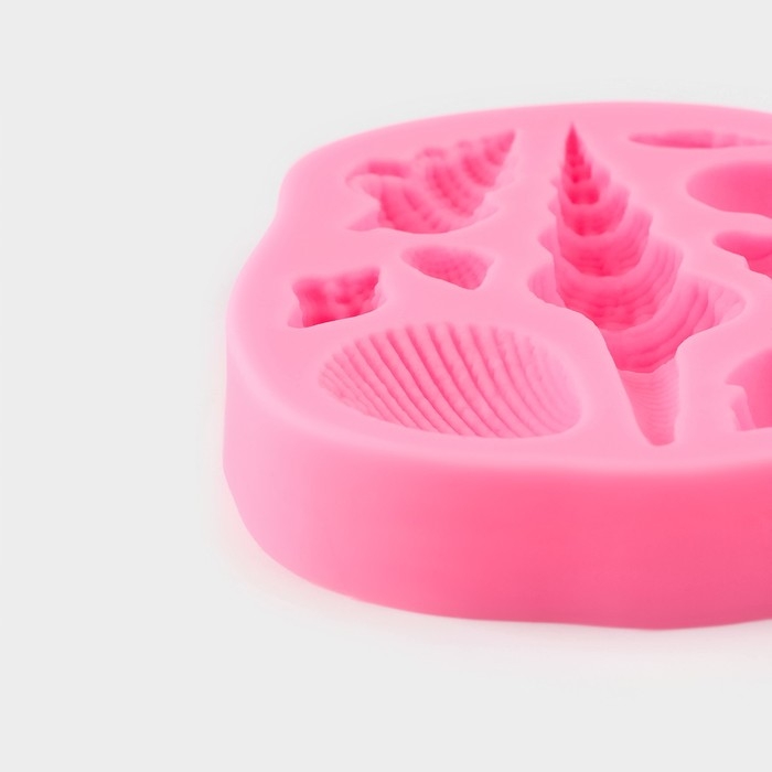 Молд Доляна «Большие ракушки», силикон, 9,4×7,5×1,5 см, цвет МИКС Молд Доляна «Большие ракушки», силикон, 9,4×7,5×1,5 см, цвет МИКС