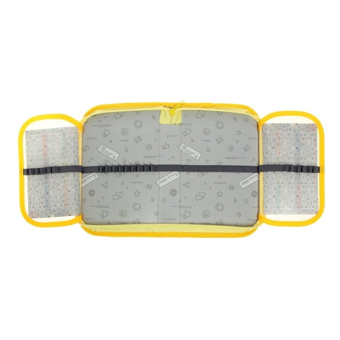 Пенал 1 секция, 130 х 210 х 40 мм, 2 откидные планки, тканевый, Calligrata TOP, Content Пенал 1 секция, 130 х 210 х 40 мм, 2 откидные планки, тканевый, Calligrata TOP, Content "Жесты"