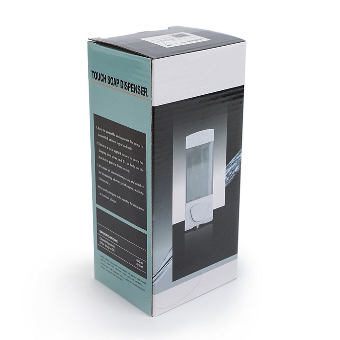 Диспенсер для антисептика/жидкого мыла механический, 350 мл, пластик, цвет коричневый Диспенсер для антисептика/жидкого мыла механический, 350 мл, пластик, цвет коричневый